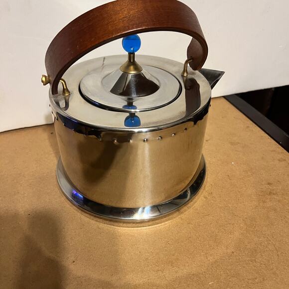 Bodum Ottoni Kettle No. 5020 Vtg 1980s Carsten Jorgensen Design 90’s wood handle - Picture 12 of 12